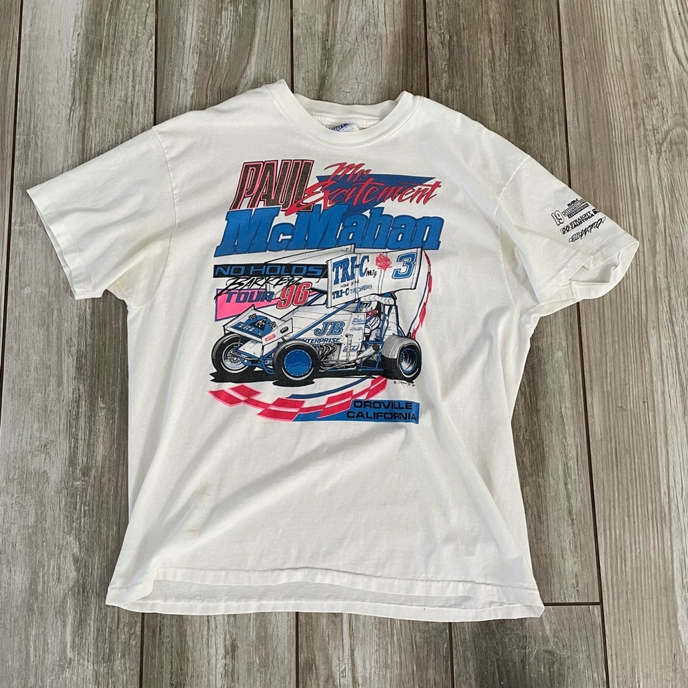 Vintage Single Stitch 90’s Paul McMahan Sprint Racing Tee